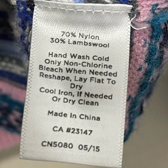 Talbots Fair Isle Pullover Sweater Lambswool Blend Long Sleeve Women's Large - Picture 4 of 4